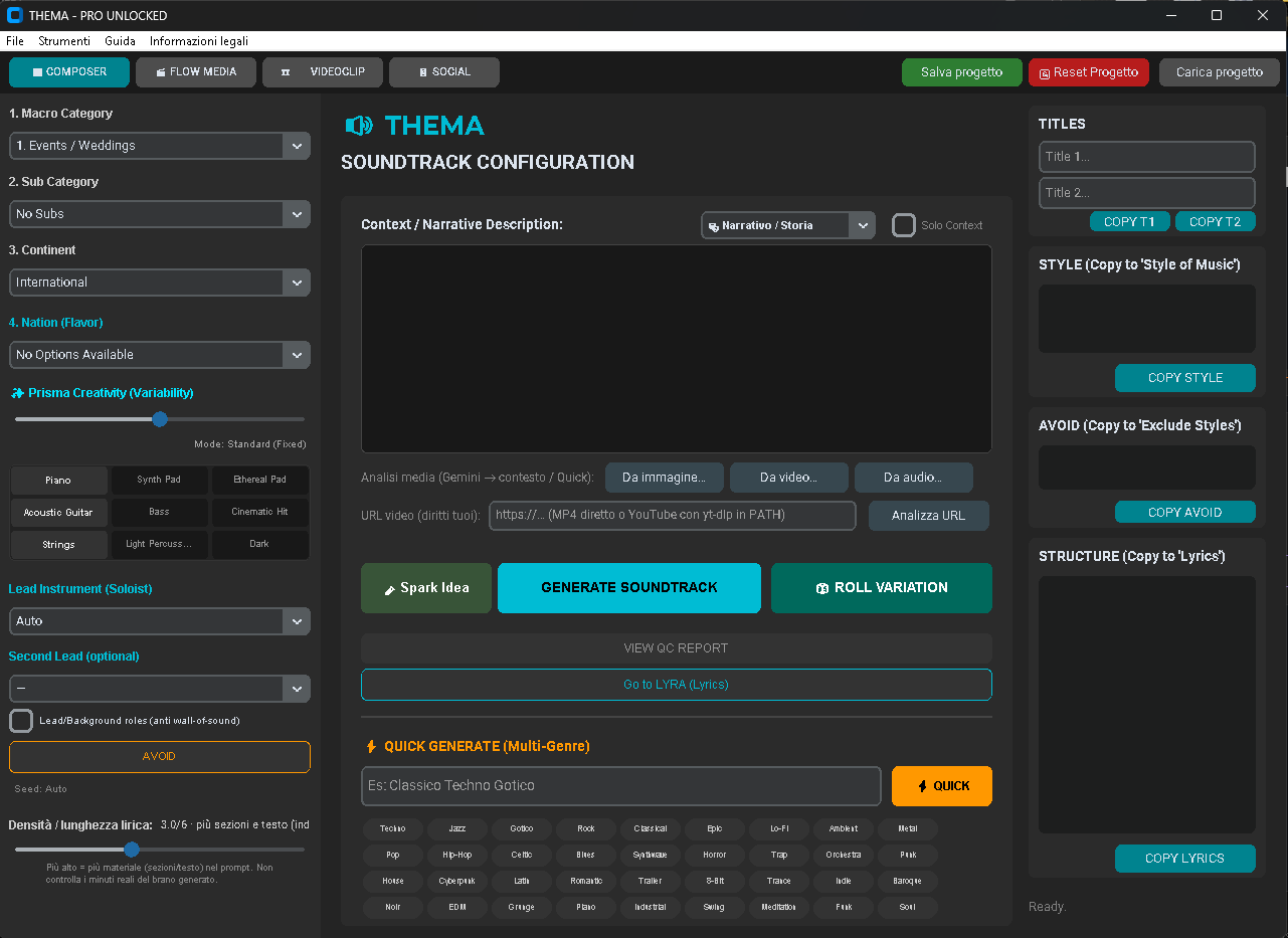 THEMA Composer Screenshot