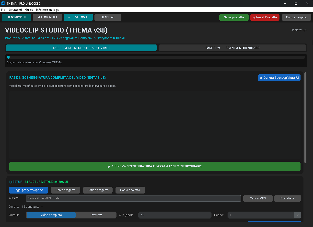 THEMA Videoclip Studio Screenshot